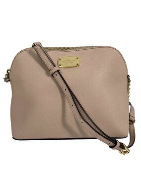 MICHAEL KORS Pale Ballet Pink Leather Domed Satchel Handbag Crossbody